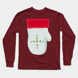 Christmas sock isolated on white Long Sleeve T-Shirt